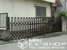 のカーゲート アルシャイン PG型R Aタイプ ノンレール 片開き 施工例