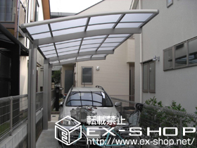 のカーポート カーブポートシグマ? 延長 積雪〜30ｃｍ対応 施工例