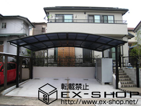 のカーポート カーブポートシグマIII   ワイド 積雪〜20cm対応 施工例