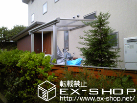 のテラス屋根 ヴェクターテラス F型 テラスタイプ 単体 積雪〜20cm対応 施工例