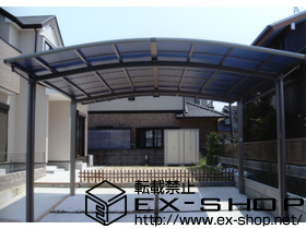 のカーポート カーブポートシグマ? ワイドタイプ 積雪〜20cm対応 施工例