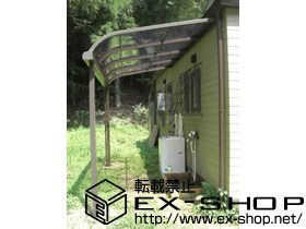 のテラス屋根 ライザーテラスII  R型 1500 テラスタイプ 単体 積雪〜50cm対応 施工例