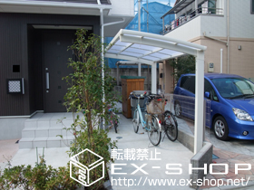 のサイクルポート・駐輪場 カーブポートシグマIII ミニ　積雪〜20cm対応 施工例