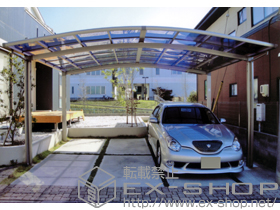 のカーポート カーブポートシグマIII   ワイド 積雪〜20cm対応 施工例