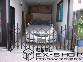 のカーゲート トリップゲート PA型 ノンレール 片開き 施工例