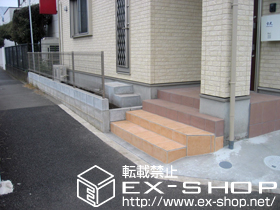 のフェンス・柵 ハイグリッドフェンスN8型［フリーポールタイプ］ 施工例