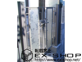 の機能門柱・ポスト クリステル門扉 ミッキーE型 　門柱式 施工例