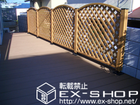 のウッドデッキ リコステージ? 連棟 施工例