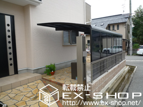 のカーポート プレシオスポート 積雪〜20cm対応＋サイドパネル 施工例