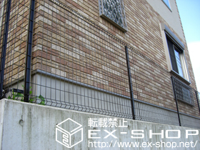 のフェンス・柵 FCS-61型フェンス フリーポールタイプ 施工例