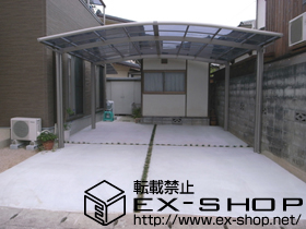 のカーポート カーブポートシグマIII ワイド 積雪〜20cm対応 施工例