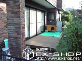YKKAPのウッドデッキ リウッドデッキⅡ ワイド +段床（片側面） 施工例