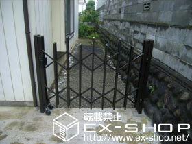 のカーゲート トリップゲート PA型 ノンレール 片開き 施工例