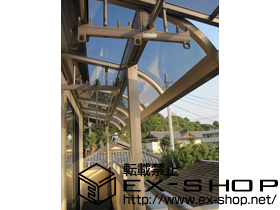 のバルコニー・ベランダ屋根 ライザーテラスII   R型 屋根タイプ 単体　積雪〜20cm対応 施工例