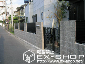 の門扉 フェスタB型 両開［門柱使用］ 施工例