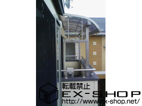 のバルコニー・ベランダ屋根 ライザーテラス?R型 単体 屋根タイプ 積雪〜20cm対応 施工例