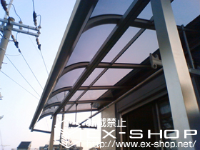 のバルコニー・ベランダ屋根 パワーアルファ RB型 屋根タイプ 単体　積雪〜30cm対応 施工例