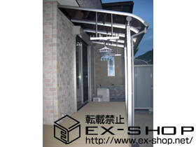 のテラス屋根 ヴェクターテラスR型 単体 テラスタイプ 積雪〜20cm対応 施工例