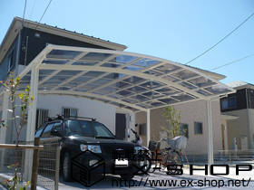 のカーポート カーブポートシグマIII ワイド 積雪〜20cm対応 施工例