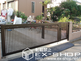 のカーゲート オーバードアR2型 手動タイプ 施工例