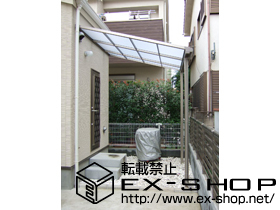 のテラス屋根 ライザーテラスII F型 単体 テラスタイプ 積雪〜20cm対応 施工例