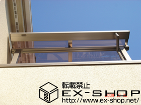 のバルコニー・ベランダ屋根 ライザーテラスII F型 単体 屋根タイプ 積雪〜20cm対応＋吊下げ式物干し 標準 2本入 施工例