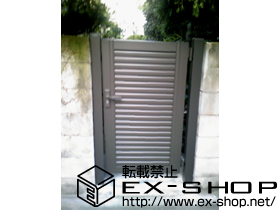 の門扉 プリレオR5型門扉 片開き 柱使用タイプ 施工例