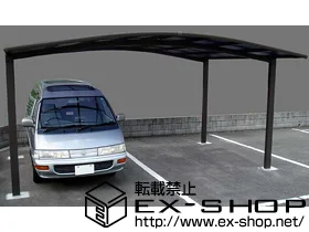 LIXIL リクシル(トステム)のカーポート カーブポートシグマⅢ ワイド 積雪～20cm対応 施工例