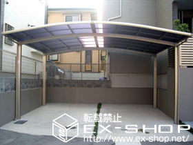 のカーポート カーブポートシグマ? ワイドタイプ 積雪〜20cm対応 施工例