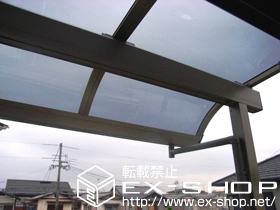 のバルコニー・ベランダ屋根 ライザーテラスII   R型 屋根タイプ 関東間1500タイプ 積雪〜50cm 施工例