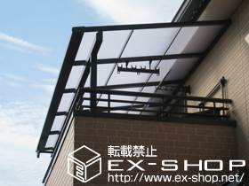 のバルコニー・ベランダ屋根 ライザーテラスII F型 単体 屋根タイプ 積雪〜20cm対応 施工例