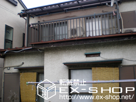 のバルコニー・ベランダ屋根 ライザーテラスII Ｆ型 アクトステージ接続タイプ 単体 積雪〜20cm対応 施工例