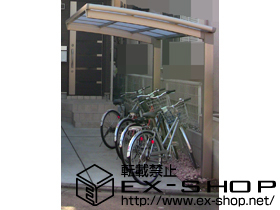 のサイクルポート・駐輪場 カーブポートシグマ?ミニ 積雪〜20cm対応 施工例
