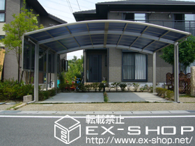 のカーポート レイナツインポート　積雪〜20cm対応＋サイドパネル（標準用） 施工例