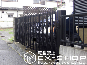 のカーゲート アルシャインM型Aタイプ ノンレールタイプ 片開き 施工例