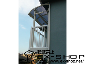 のバルコニー・ベランダ屋根 ライザーテラスII R型 単体 屋根タイプ 積雪〜20cm対応 施工例