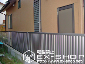 のフェンス・柵 プリレオR6型フェンス フリーポールタイプ 施工例