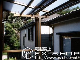 のバルコニー・ベランダ屋根 ライザーテラスII F型 屋根タイプ 単体 積雪〜20cm対応 施工例