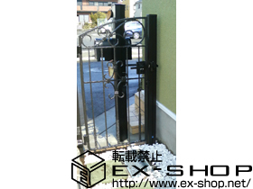 の門扉 コラゾン2型　片開き　柱仕様 施工例