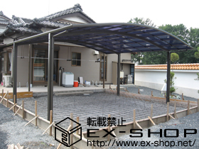 のカーポート カーブポートシグマIII ワイド 積雪〜20cm 施工例