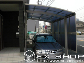 のカーポート プレシオスポート　積雪〜20cm対応＋サイドパネル ５１・ハイルーフ用 施工例