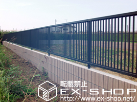 のフェンス・柵 プリレオR2型フェンス［フリーポールタイプ］ 施工例