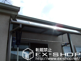 のバルコニー・ベランダ屋根 ライザーテラス?R型 単体 屋根タイプ 積雪〜20cm対応 施工例