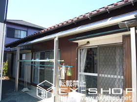 のテラス屋根 ヴェクターテラス R型 テラスタイプ 連棟 積雪〜20cm対応 施工例