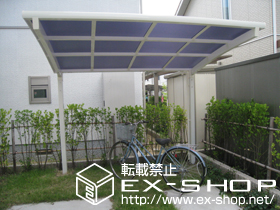 のサイクルポート・駐輪場 カーブパークシグマIII オープンタイプ 積雪〜20cm対応 施工例