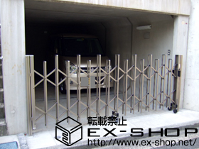 のカーゲート トリップゲート PA型 ノンレール 片開き 施工例