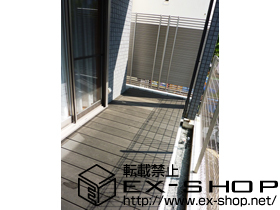 のウッドデッキ リコステージII 連棟 施工例