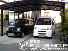 のカーポート カーブポートシグマ? ワイド 積雪〜20cm対応 施工例