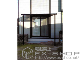 のテラス屋根 ライザーテラスII F型 テラスタイプ 単体 積雪〜20cm対応 施工例