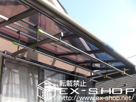 のバルコニー・ベランダ屋根 パワーアルファ Ｆ型 ルーフタイプ 単体 積雪〜30cm対応 施工例